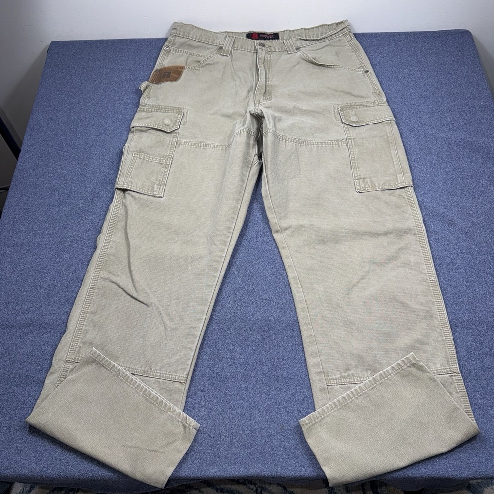 Wrangler Riggs Workwear Ripstop Fabric Cargo Pants Double Knee 36x34 Utility